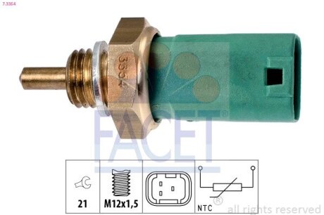 Датчик температуры охлаждающей жидкости Clio (05-)/Modus (04-) 1.2 16V F FACET 73354