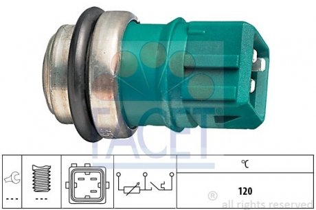 Датчик включения вентилятора gane 1.9D/TD 96-01 FACET 7.3550