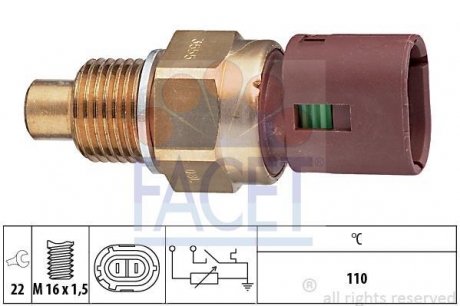 Датчик температури Master/Movano 2.5/2.8 dCi 98-04 FACET 7.3555