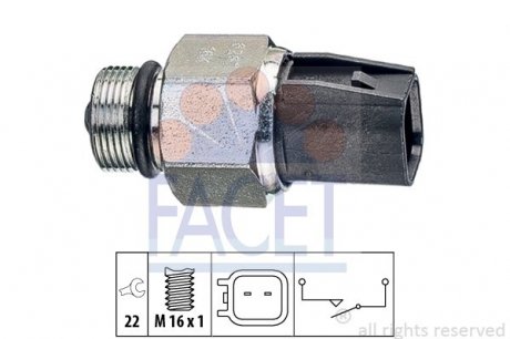 Вмикач заднього ходу FACET 7.6267