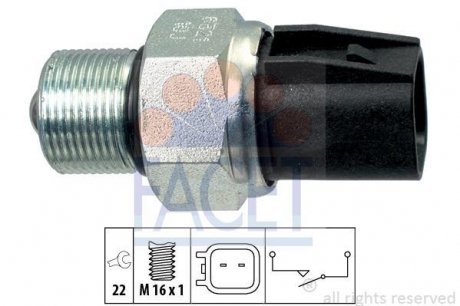 Датчик зад ходу Transit V184 00-06 FACET 7.6321