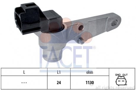 Датчик оборотов коленвала Toyota Camry 2.2 (sxv20_) (96-01) FACET 9.0264