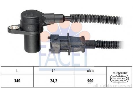 Датчик положення колінчастого валу FACET 90753
