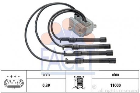 Котушка запалювання SANDERO/LOGAN 1.2 16V 06- FACET 9.6319