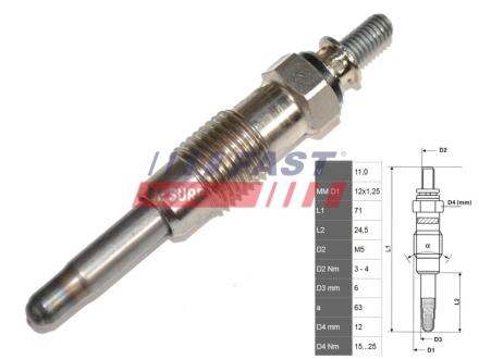 Контактна група замка запалювання FORD Connect 13-22, C-MAX 10-19, Focus IV 18- FAST FT82419