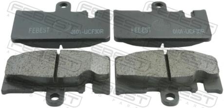 КОЛОДКИ ТОРМОЗНЫЕ ЗАДНИЕ (LEXUS LS430/CELSIOR UCF30 2000-2006) FEBEST 0101-UCF30R