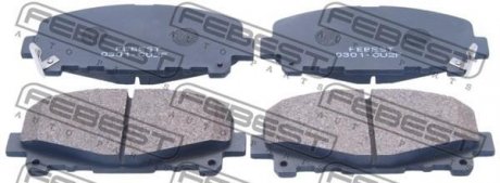 Колодки гальмівні передн (HONDA ACCORD CU# 2008-2012) FEBEST 0301-CU2F