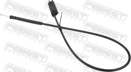 ТРОС ПРИВОДА ОТКРЫВАНИЯ ЗАМКА КАПОТА FEBEST 19101-E87TUF