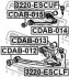 Сайлентблок переднього нижнього важеля FEBEST CDAB013 (фото 3)