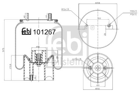 Подушка амортизуюча FEBI BILSTEIN 101267