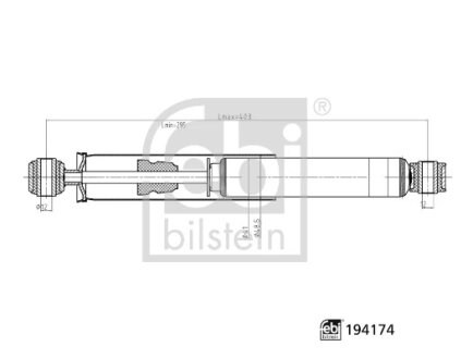 Амортизатор підвіски FEBI BILSTEIN 194174
