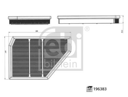 Повітряний фільтр FEBI BILSTEIN 196383