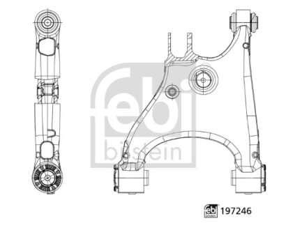 Важіль підвіски, підвіска коліс FEBI BILSTEIN 197246