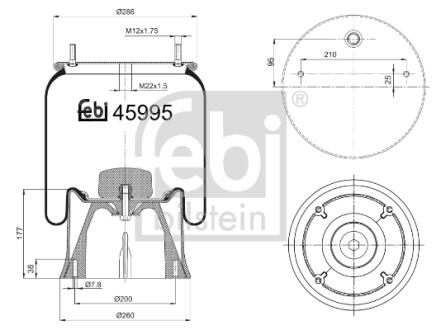 Подушка амортизуюча FEBI BILSTEIN 45995