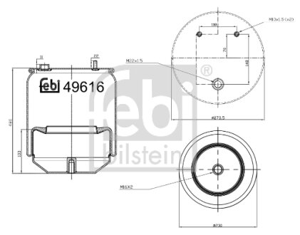 Подушка амортизуюча FEBI BILSTEIN 49616