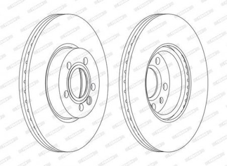 Диск тормозной FERODO DDF1160C