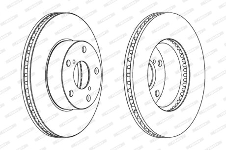Диск гальмівний FERODO DDF1216C