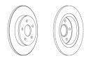 Гальмівний диск FERODO DDF1227