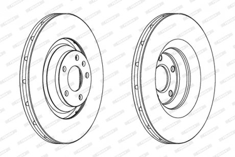 Гальмівний диск FERODO DDF1238C-1