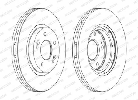 Гальмівний диск FERODO DDF1292C