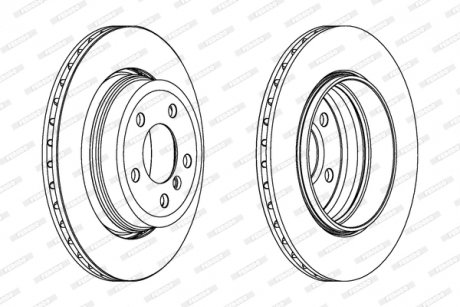 Диск тормозной FERODO DDF1297C-1 (фото 1)