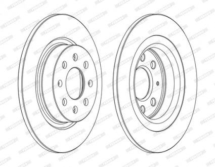 Диск гальмівний FERODO DDF1299C