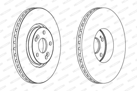 Гальмівний диск FERODO DDF1368C1