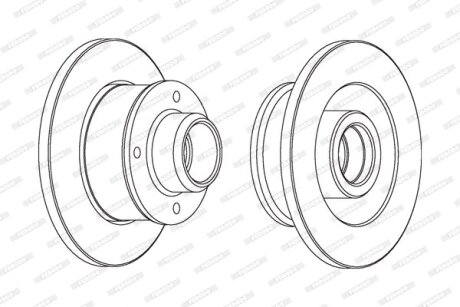 Гальмівний диск FERODO DDF137C1