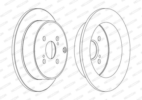 Гальмівний диск FERODO DDF1409C (фото 1)