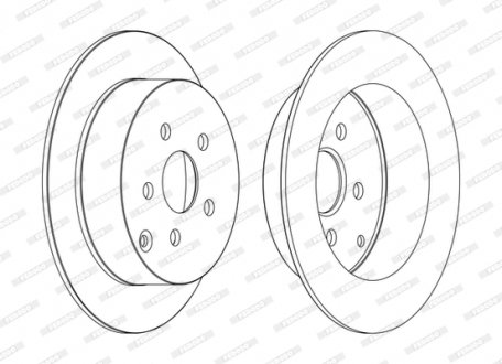 Диск тормозной FERODO DDF1485C (фото 1)