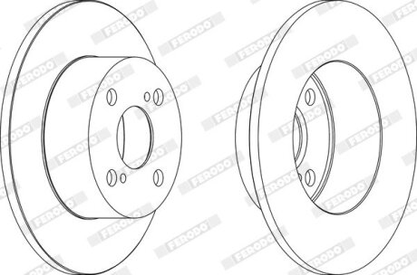 Диск гальмівний FERODO DDF1487