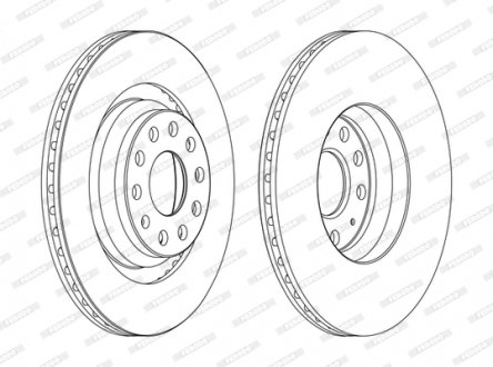 Диск тормозной FERODO DDF1503C