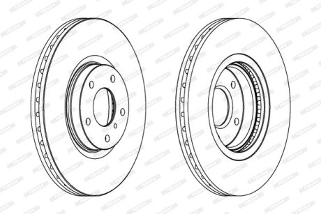 Гальмівний диск FERODO DDF1505C1