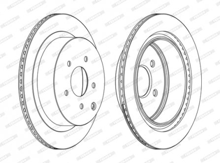 Диск тормозной FERODO DDF1506C