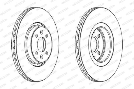 Гальмівний диск FERODO DDF1513C
