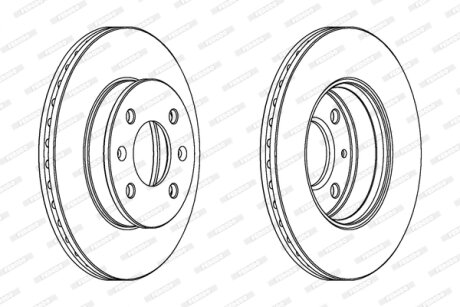 Гальмівний диск FERODO DDF1529C