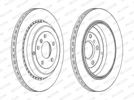 Гальмівний диск FERODO DDF1531C (фото 1)