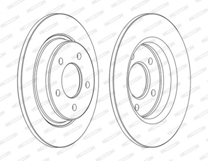 Гальмівний диск FERODO DDF1546C