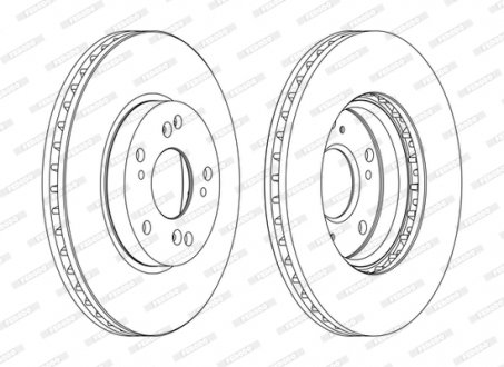 Тормозной диск FERODO DDF1557C