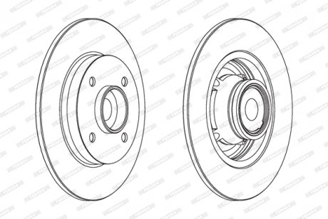 Диск тормозной FERODO DDF1560-1