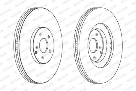 Гальмівний диск FERODO DDF1585