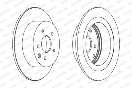 Диск тормозной FERODO DDF1590C