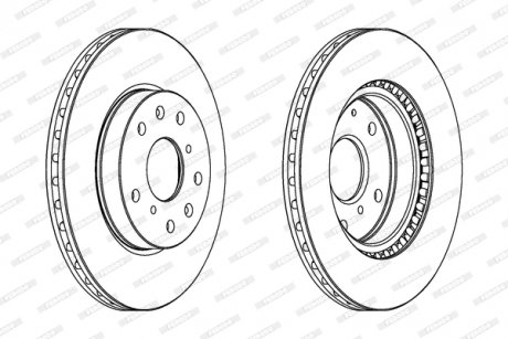 Диск тормозной FERODO DDF1620C