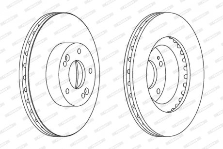 Гальмівний диск FERODO DDF1630C