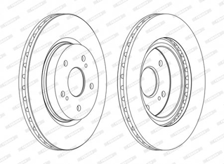 Тормозной диск FERODO DDF1635C (фото 1)