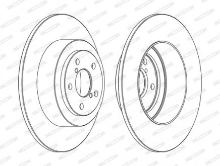 Тормозной диск FERODO DDF1647C