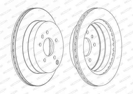 Диск тормозной FERODO DDF1660C (фото 1)