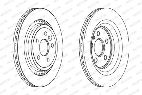 Диск тормозной FERODO DDF1681C (фото 1)