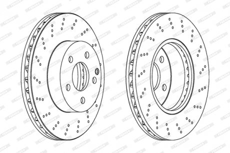 Диск тормозной FERODO DDF1693C