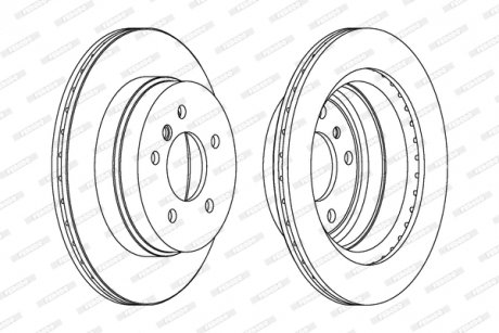 Диск тормозной FERODO DDF1697C